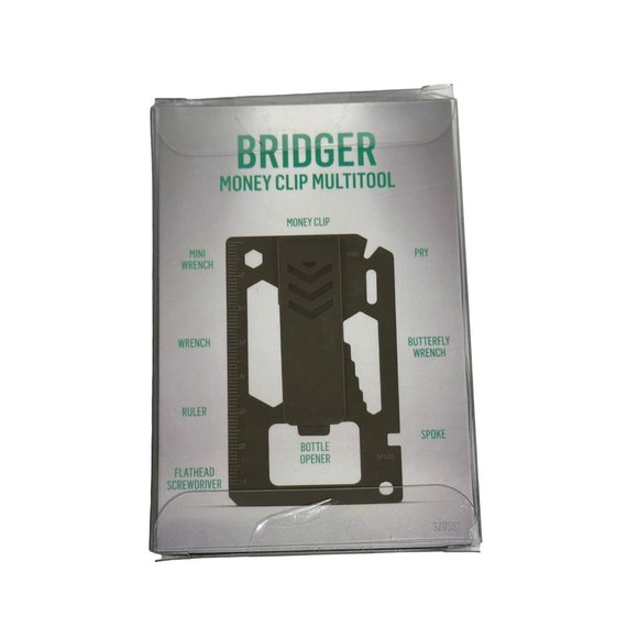 Traverse Bridger Money Clip Multitool Mini Wrench Ruler Screwdriver Pry - Picture 1 of 2